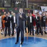 El presidente de Endesa, Borja Prado, durante la presentación de la temporada 2011-12 de la Liga ACB