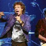 Mick Jagger (izda.) y Keith Richards (dcha.), en Sidney en 2003
