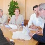 El presidente de la Diputación, Rodríguez Villalobos, durante la Comisión de Valoración del FEAR 2011
