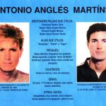 Una ficha de identificación de Antonio Anglés