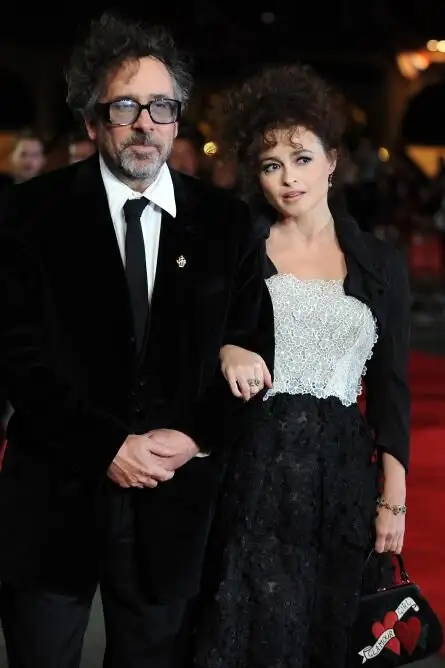 Tim Burton junto a Helena Bonham Carter
