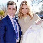 Nieto y Carrillo, en el bautizo de su hijo, en enero de este año