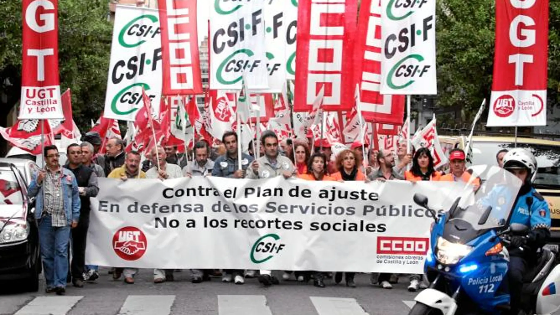 Los funcionarios tomarán hoy la calle en protesta por los recortes del Ejecutivo central