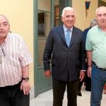 Manuel Pastrana, Santiago Herrero y Francisco Carbonero se reunieron ayer en la sede de UGT en Sevilla