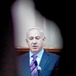 Benjamin Netanyahu, ayer, al comienzo del Consejo de Ministros