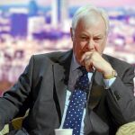 Chris Patten, responsable de BBC Trust, ayer en una entrevista