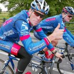 Armstrong y Landis, juntos con el maillot de US Postal