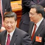 Li Keqiang, ayer, en el cierre del cónclave