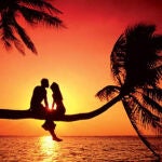 Pareja en la playa
