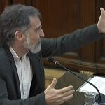 Cuixart en un momento del juicio del 1-O
