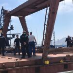 Momentos previos en los que los agentes abordaron el mercante con las diez toneladas de drogas al sureste de Cartagena