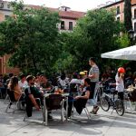 Terraza de un bar de Castilla y León