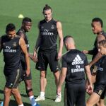 Casemiro, Vinicius, Bale, Militao y Modric, en Valdebebas