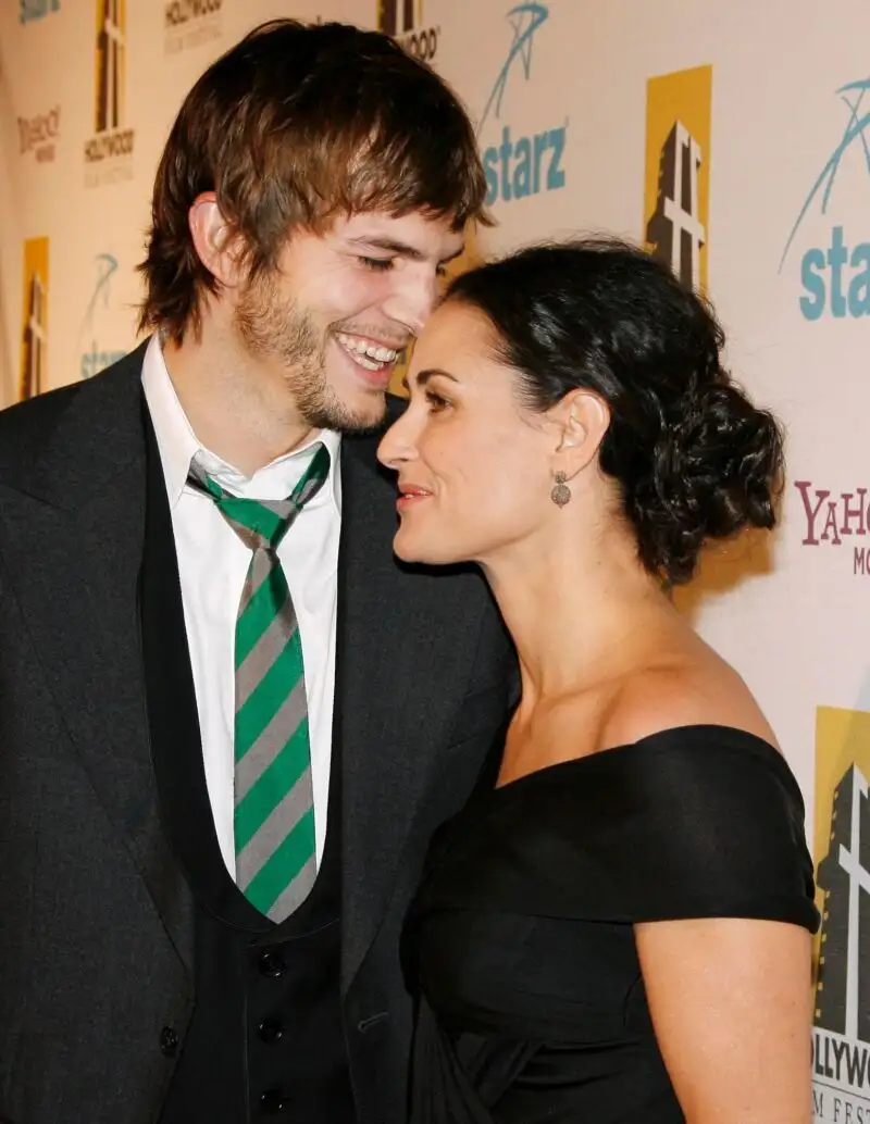 Ashton Kutcher y Demi Moore