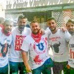 Los cinco miembros de «La Manada» realizaron esta foto pocas horas antes de realizar los actos por los que fueron condenados a 9 años de prisión