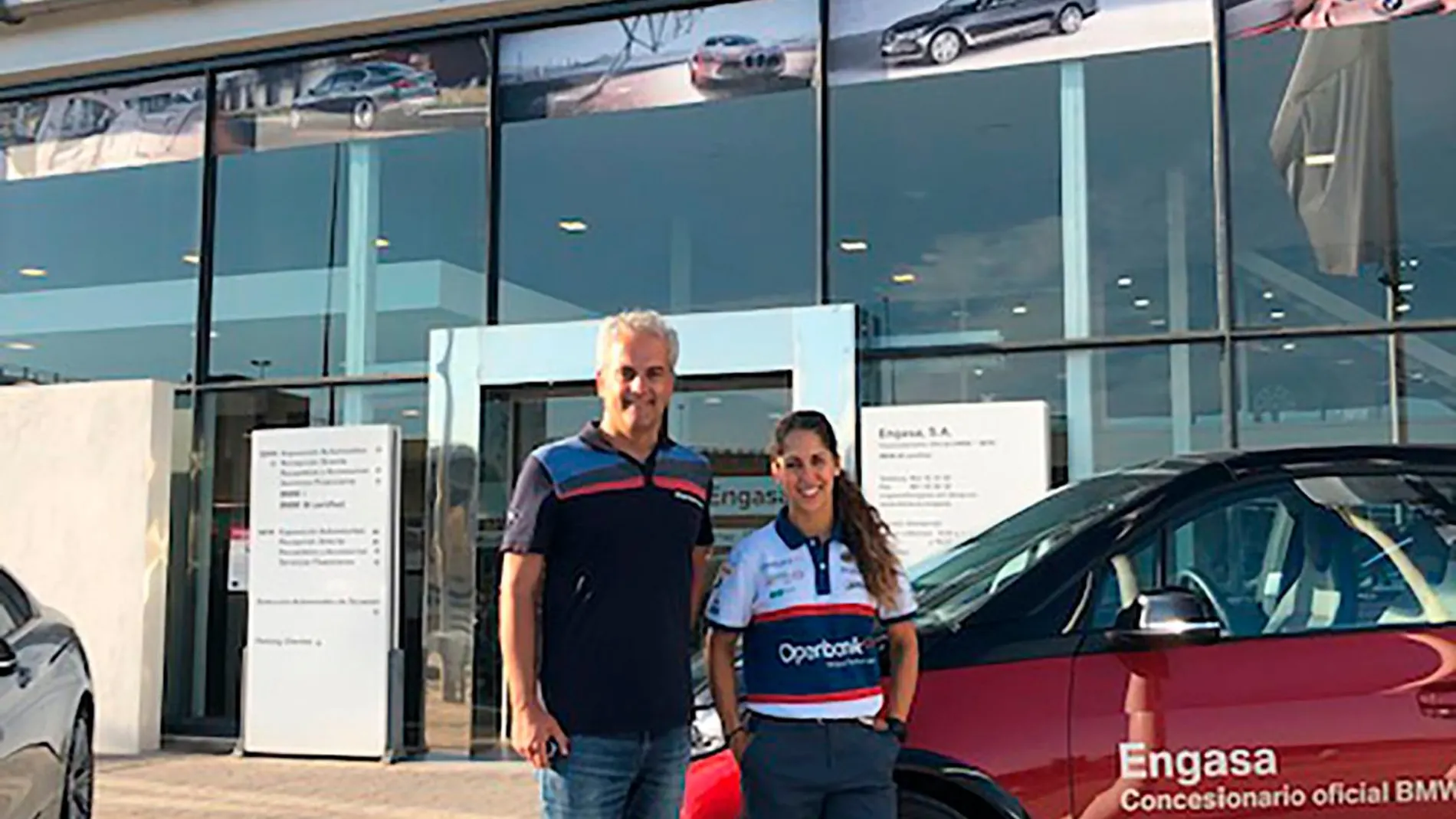 BMW Engasa, con la piloto María Herrera en los tests MotoE