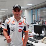 Toni Bou, ganador de 26 mundiales de trial consecutivos, en la redacción de La Razón