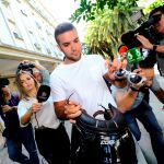 Ángel Boza, miembro de la manada tras declarar en los Juzgados de Sevilla