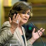 Calvo soportó el pasado jueves un aluvión de críticas en el Congreso por la gestión del Gobierno del buque Open Arms