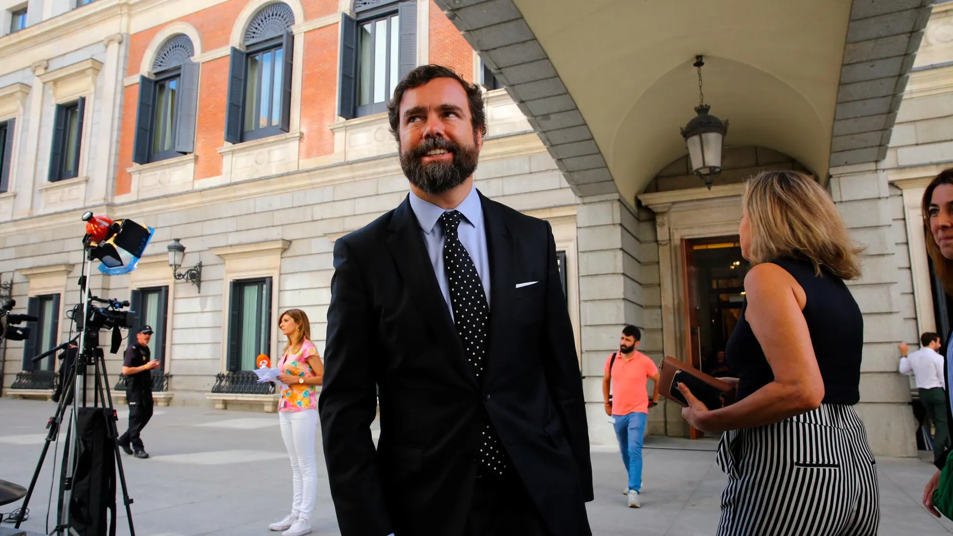 El portavoz de Vox en el Congreso y del comité negociador de los pactos, Iván Espinosa de los Monteros