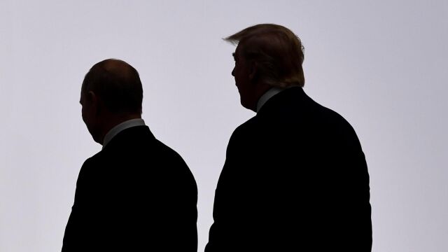 Vladimir Putin y Donald Trump durante el primer día del G20