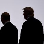 Vladimir Putin y Donald Trump durante el primer día del G20