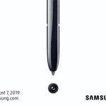 La enigmática invitación con el S Pen apuntando a la cámara fotográfica del Note 10.