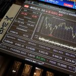Paneles de la Bolsa de Madrid