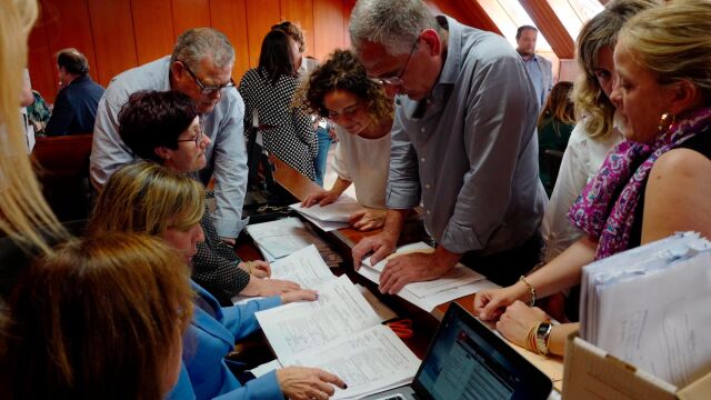 Recuento en Cantabria de los votos de las elecciones autonómicas, municipales y europeas del 26 de Mayo