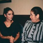 Isabel Pantoja junto a su madre