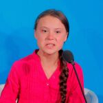 Greta Thunberg durante su intervención en la cumbre/Reuters