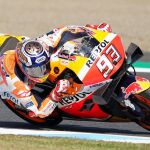 El piloto español Marc Márquez durante la carrera