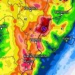 Imagen de la previsión de Aemet sobre la próxima DANA