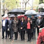 Ada Colau, en la ofrenda floral a Rafael Casanova
