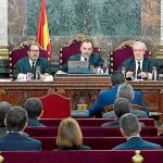 El tribunal que juzga el «procés», durante una sesión en el Supremo