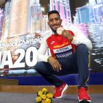 Orlando Ortega, con la medalla de bronce en el pasado Mundial