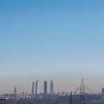 La famosa «boina» de contaminación sobre la ciudad de Madrid