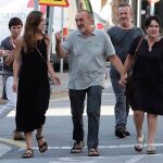 El preso de ETA Javier Ugarte a su llegada a la localidad guipuzcoana de Oñate