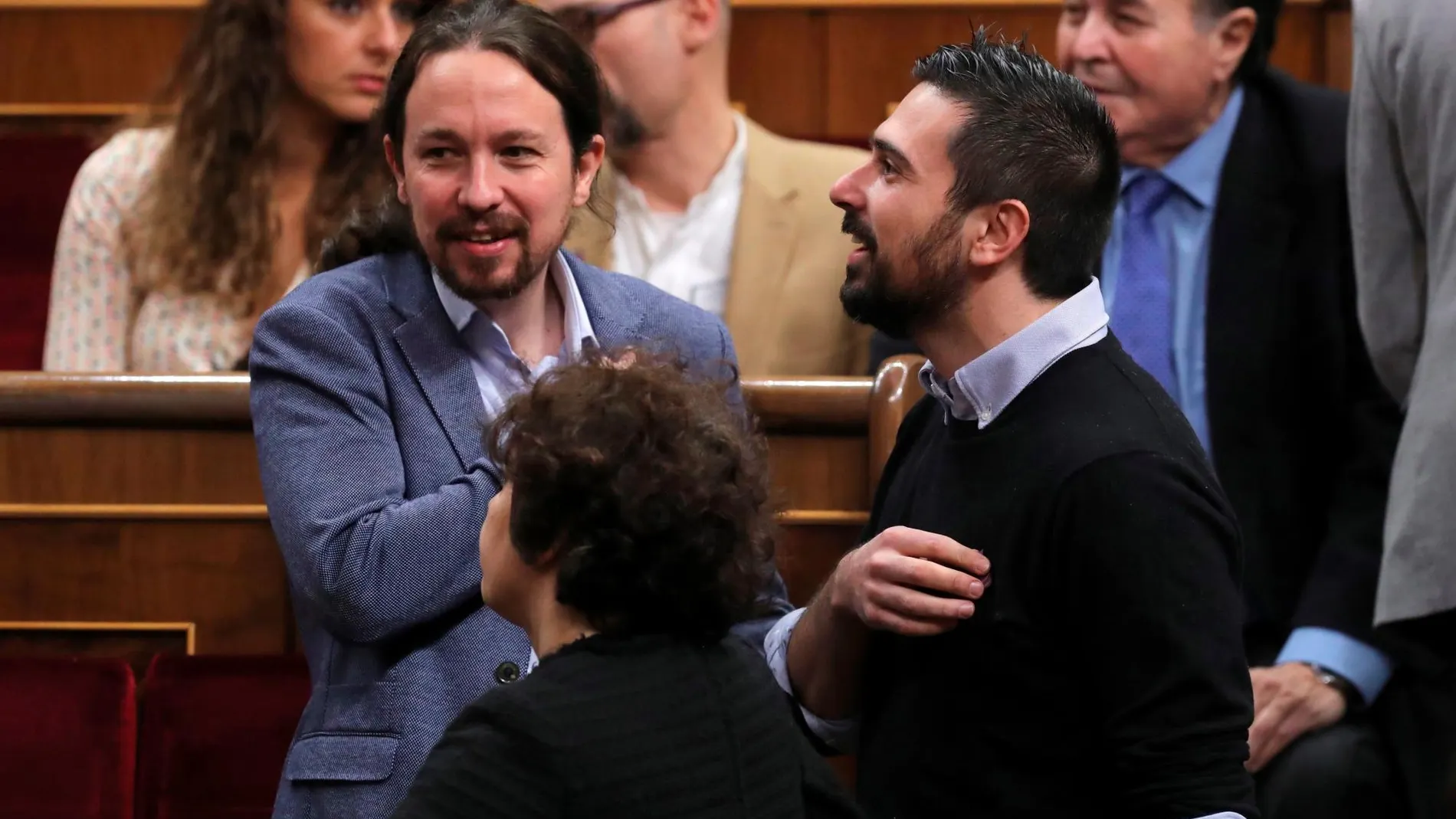 Pablo Iglesias y Ramón Espinar