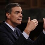 El presidente en funciones, Pedro Sánchez