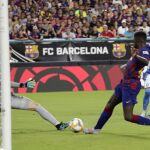 Neto con el Barcelona frente al Nápoles.