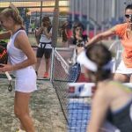 Alba Galán junto con Victoria Iglesias y Ana Catarina Nogueira