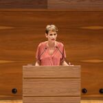 Chivite, durante su discurso de investidura