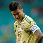 James Rodríguez, durante el partido ante Paraguay