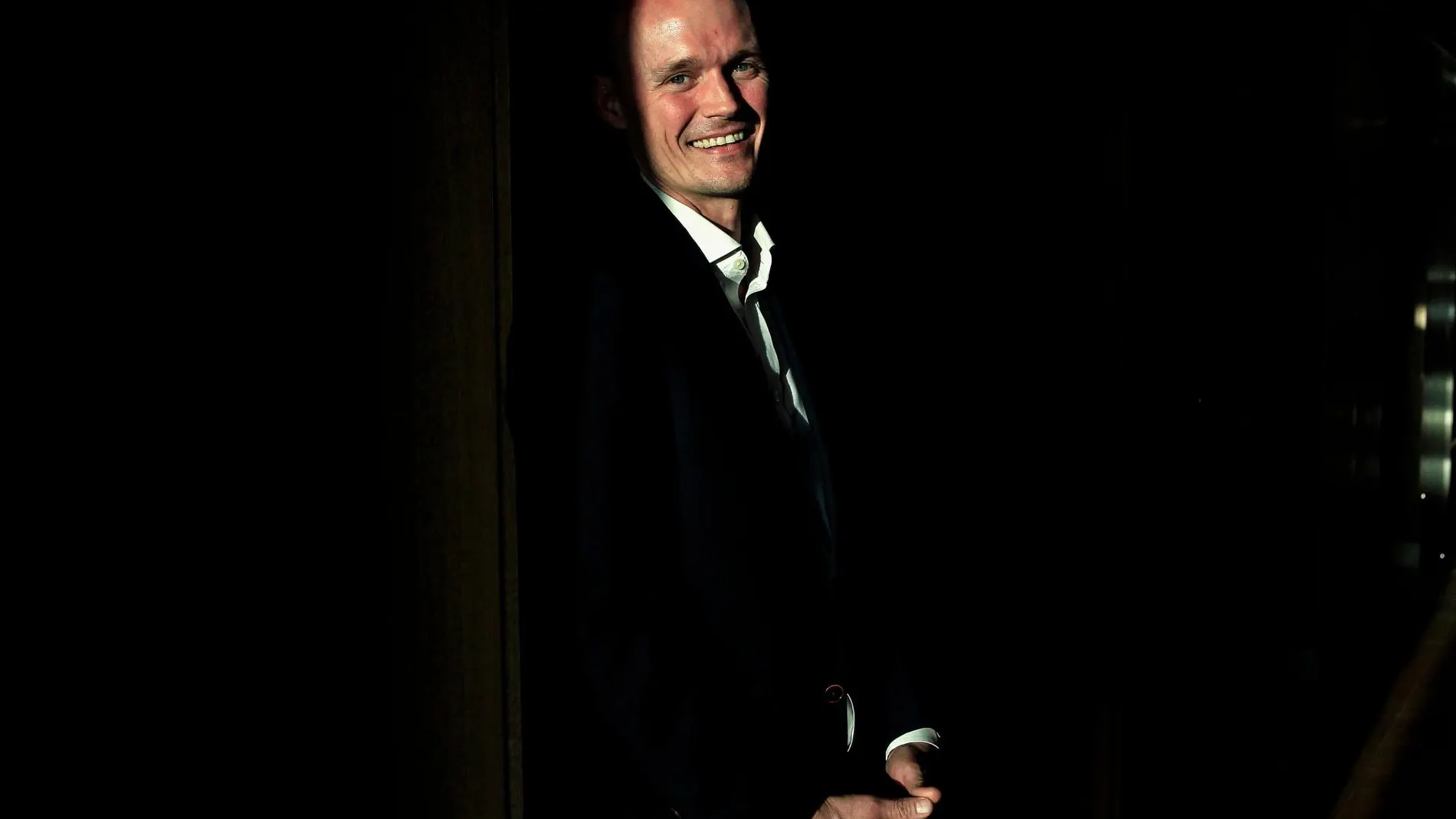 El profesor e investigador inglés Edward Wilson-Lee, el pasado martes en Sevilla / Foto: Manuel Olmedo