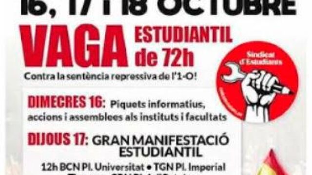 Cartel de la convocatoria de huelga