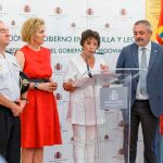 La delegada del Gobierno en Castilla y León, Mercedes Martín, presenta los detalles de la operación «Resurgir» junto a los subdelegados en Segovia y Burgos y representantes de la Policía Nacional y Guardia Civil
