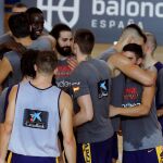 Diop y Jaime Fernandez se despiden de sus compañeros de selección