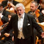 Plácido Domingo en un recital en Zaragoza en 2018