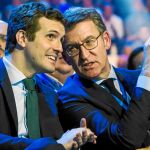 Casado y Feijoo, en una imagen de archivo, se reunirán hoy en Cotobade, Pontevedra, para dar el pistoletazo de salida del curso político